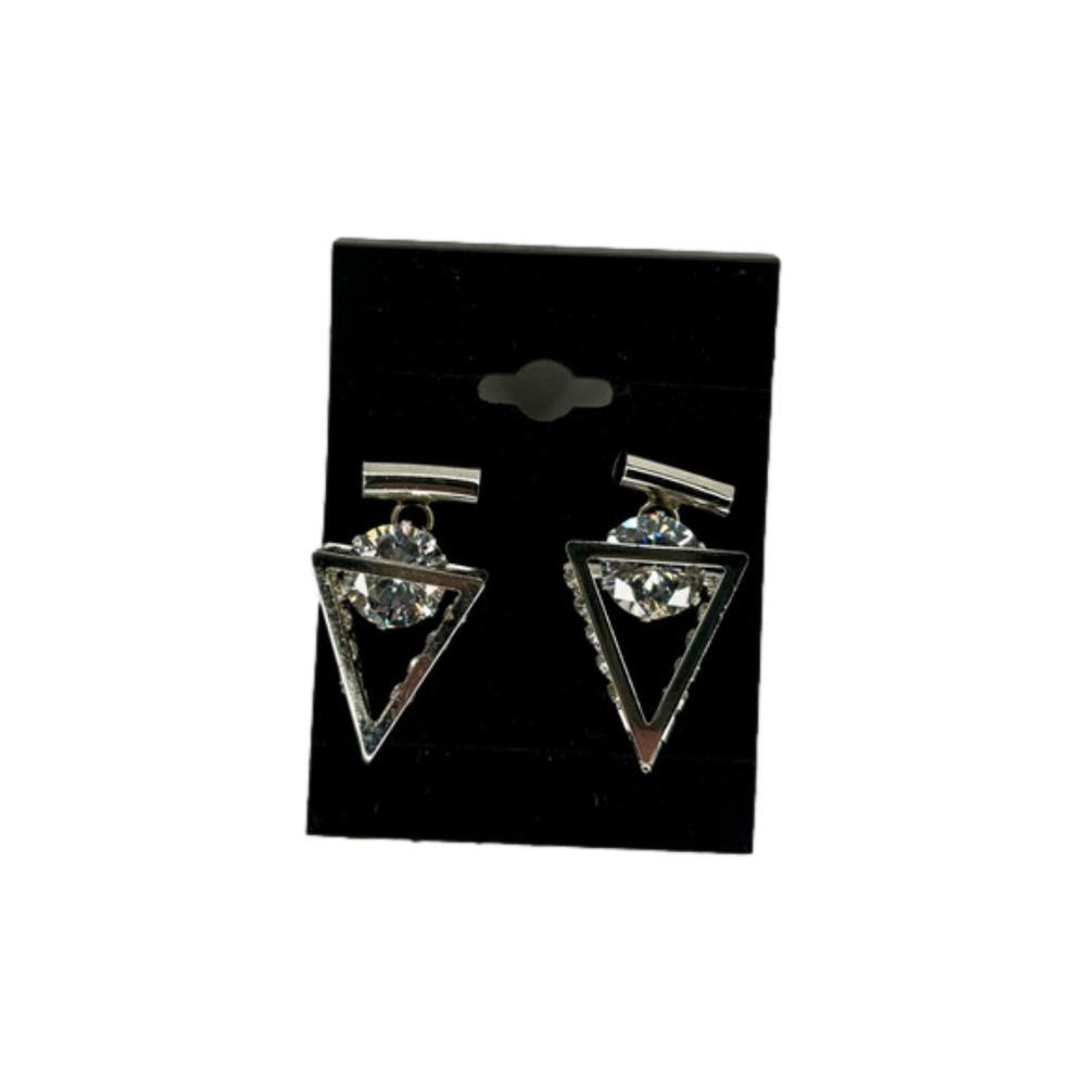NEW Cubic Zirconia and Silver Coloured Earrings